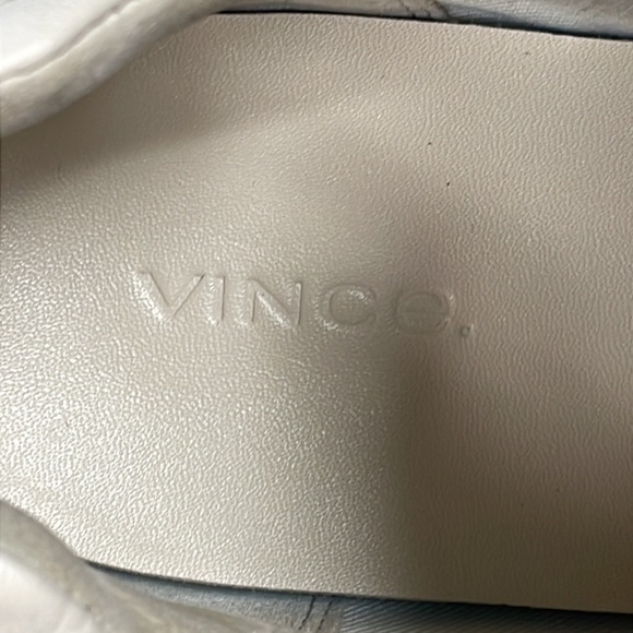 Vince Oasis Leather Runner Sneaker Cream Retro Style Lace Up Wave Sz 10 - Picture 5 of 14